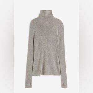 NEW H&M Premium Selection Cashmere Wool Blend Turtleneck Sweater